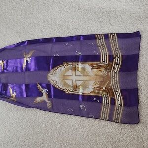 AMAZING GRACE vintage scarf, so beautiful!!! Perfect For Easter Church Sunday